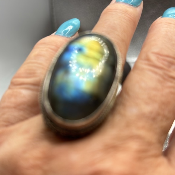 Jewelry - Wow gorgeous Labradorite ring size 7 1/2 / 7 3/4